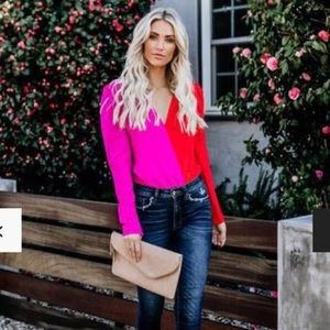 VICI Two Faced Draped Bodysuit - M